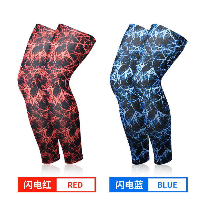 跨境运动护膝透气加长护大小腿户外篮球足球登山骑行运动护具代发