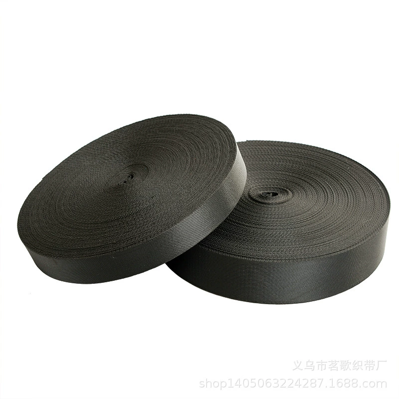 Большое количество черной imitation nylon ленты по клетке американский узор, защитный узор, поштучная поставка