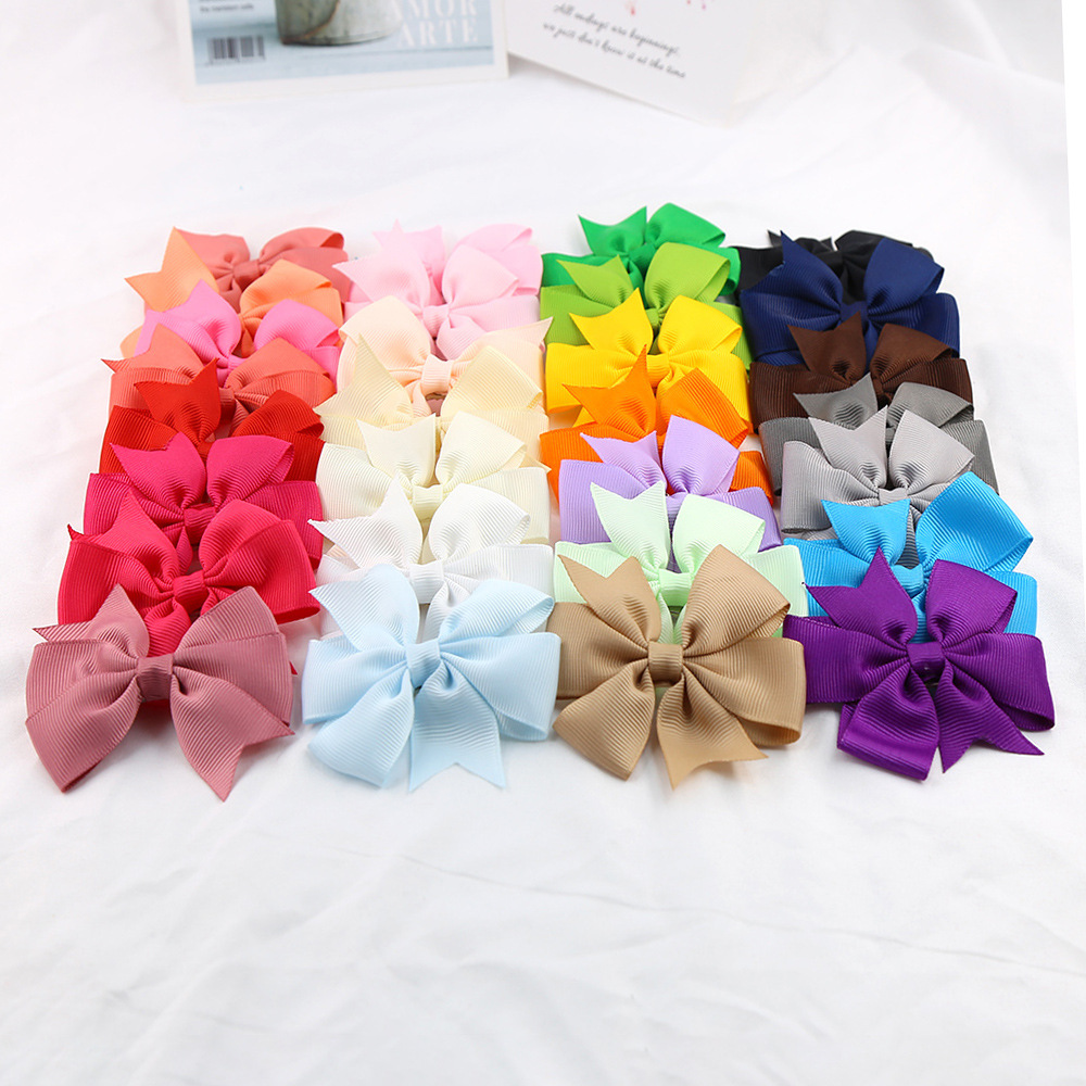 Hair Clip Hair Accessories Type Daily Occasion Cute Solid Color Bow Knot Cloth Hair Clip
