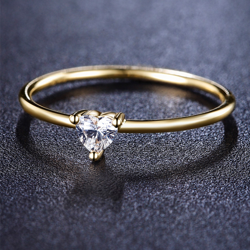 Heart-Shaped Diamond Ring