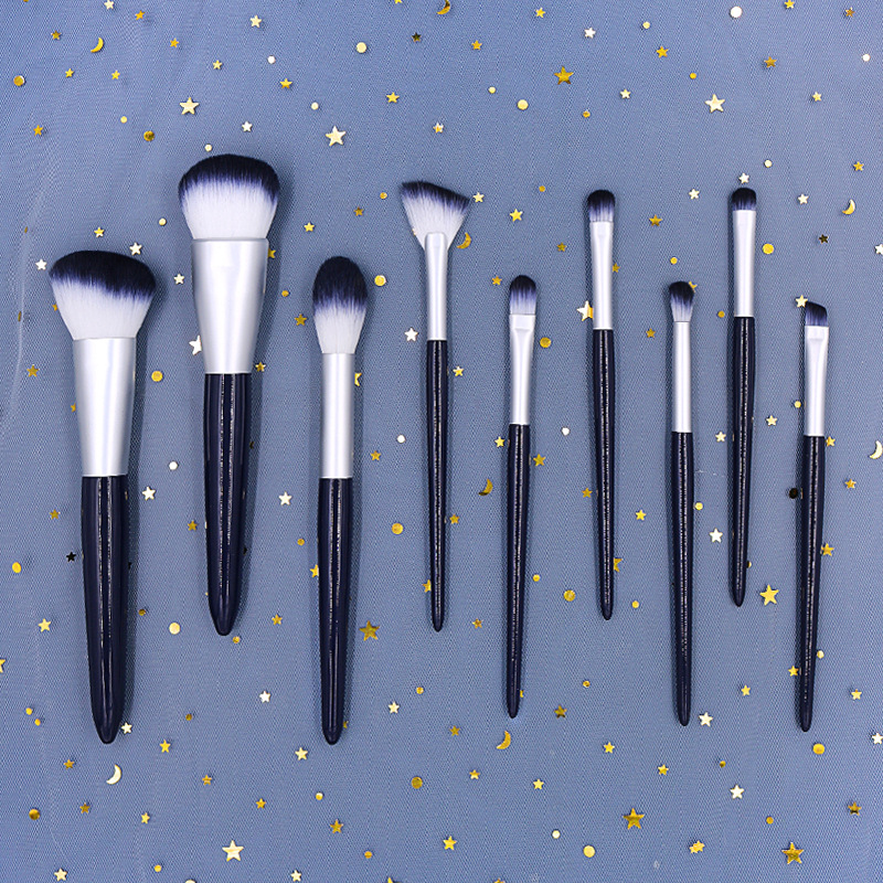 新款9支碧海潮生化妆刷套装散粉刷粉底刷高光新手美妆工具初学者