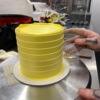 Transparent acrylic scraper comb, plastic cream scraper fondant cake flattener shaped baking cake scraper