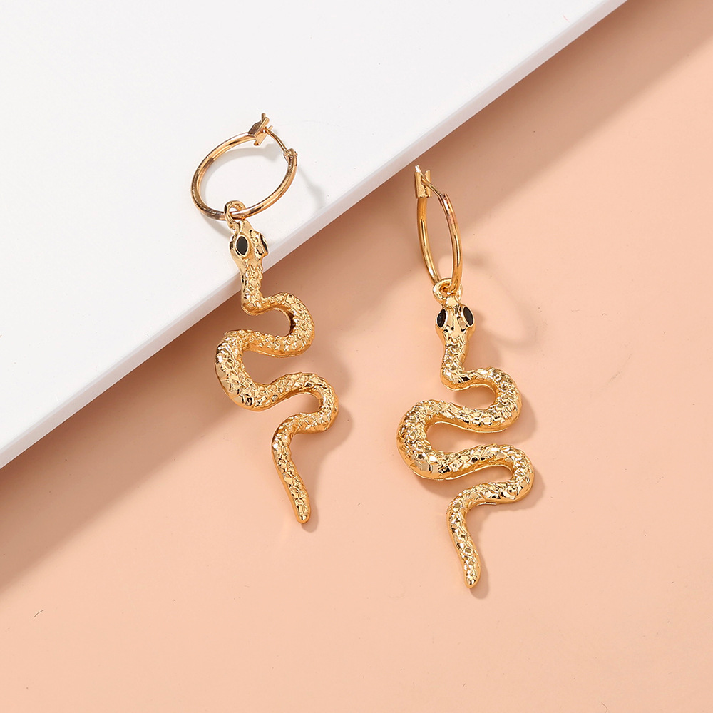 Boucles D'oreilles Fantaisie En Forme De Serpent display picture 6