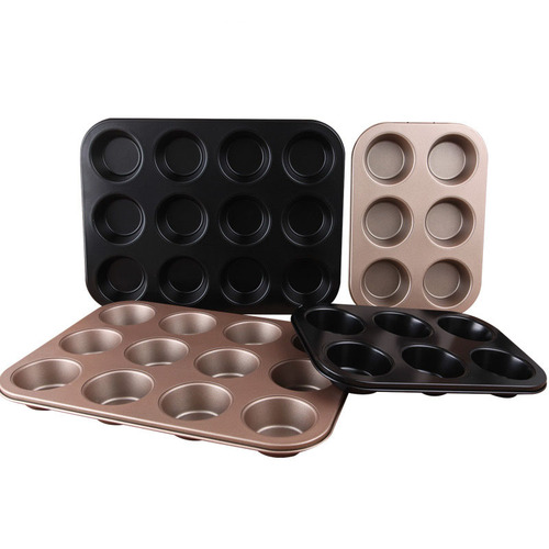 12 cup cake molds, muffins, muffin donuts, paper cups, small baking sheets for oven, household baking tools