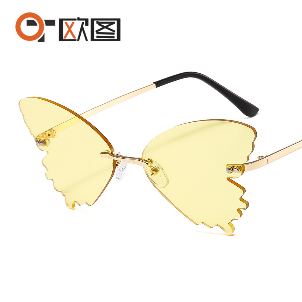2022 new ladies trendy modern fashion sunglasses 960 European and American butterfly personality cross-border sunglasses
