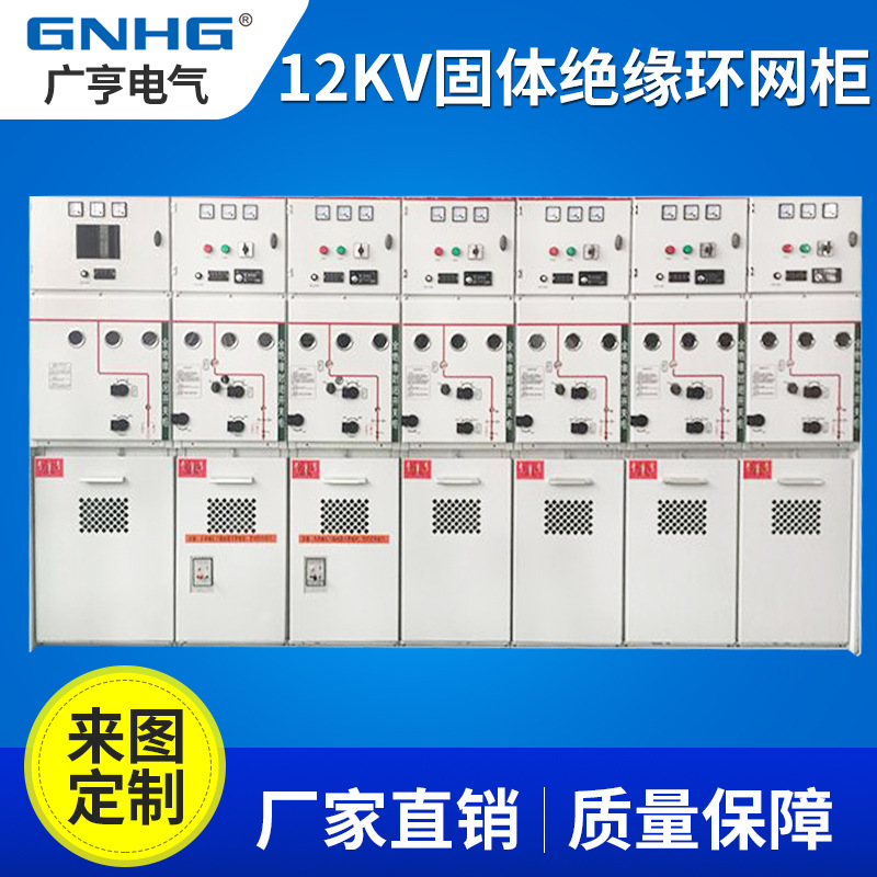 12KV高压开关柜 成套电气设备 电工电气柜 固体柜 绝缘环网柜