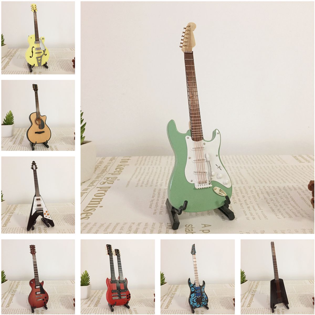 Miniature Wooden Guitar 1