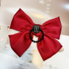 Hairgrip with bow, hair accessory handmade, Korean style, wholesale