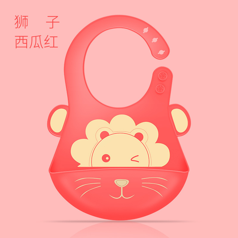 Summer children's ultra thin silicone waterproof soft eating bib for…