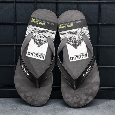 2020夏季新款男士人字拖PVC底EVA雙層底英倫風格時尚夾板拖鞋批發