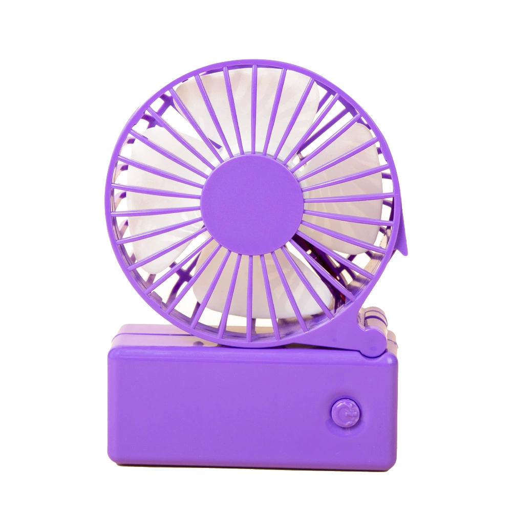 Handheld folding air fan, portable battery