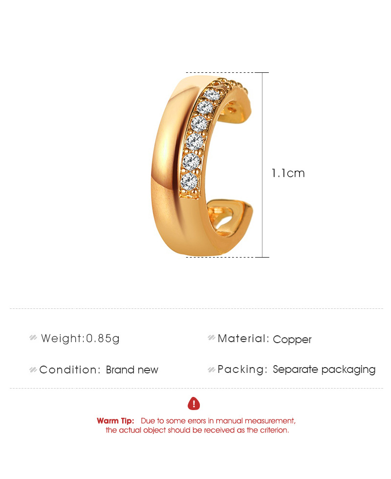 Hot Sale C-shaped Ear Bone Clip Fashion Non-pierced Earrings Wholesale display picture 1