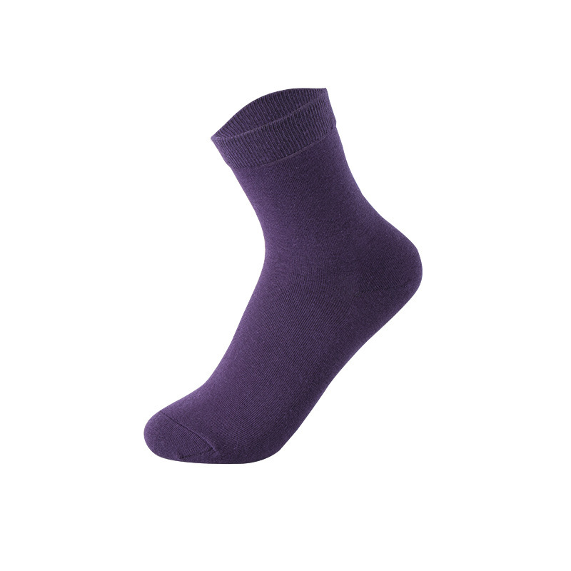 Silicone anti-crack women's middle tube purple