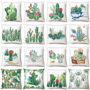 pillow case Event & Party Supplies Pastoral Sunflower Linen Pillow Cases