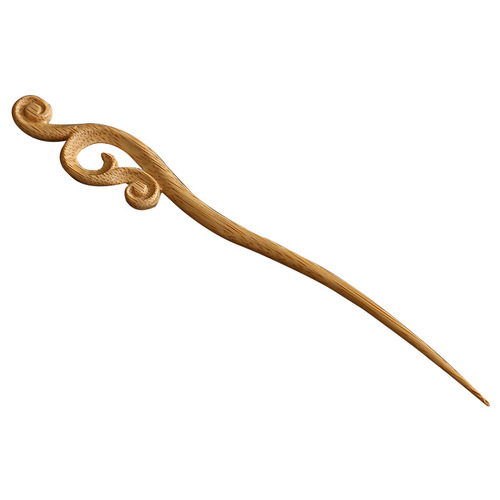 Handmade Bamboo Carved Ruyi Xiangyun Tea Needle Bamboo Tea Ceremony Parts Six Gentlemen Ancient Style Hairpin