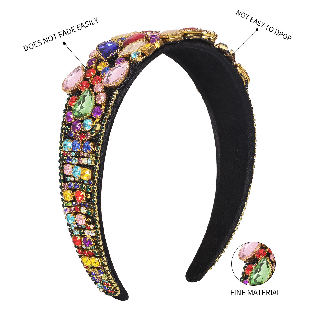 Baroque Fashion Retro Diamond-studded  Headband display picture 2