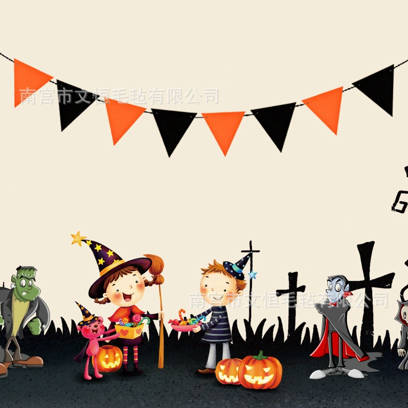 Хэллоуин украшение HAPPYHALLOWEEN Наклейка-флажок афишная надпись кросс-бортовой горячей распродажи