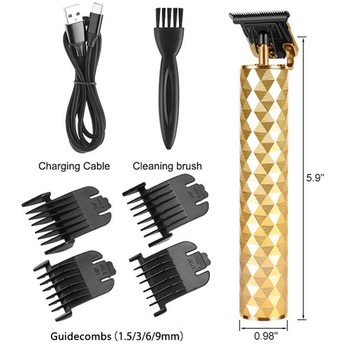 Cross-border exclusive multi-sided rhombus oil head carving 0 blade head edge trim electric razor T9 head shaver electric clippers