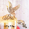 Creative decorations, golden acrylic set suitable for photo sessions