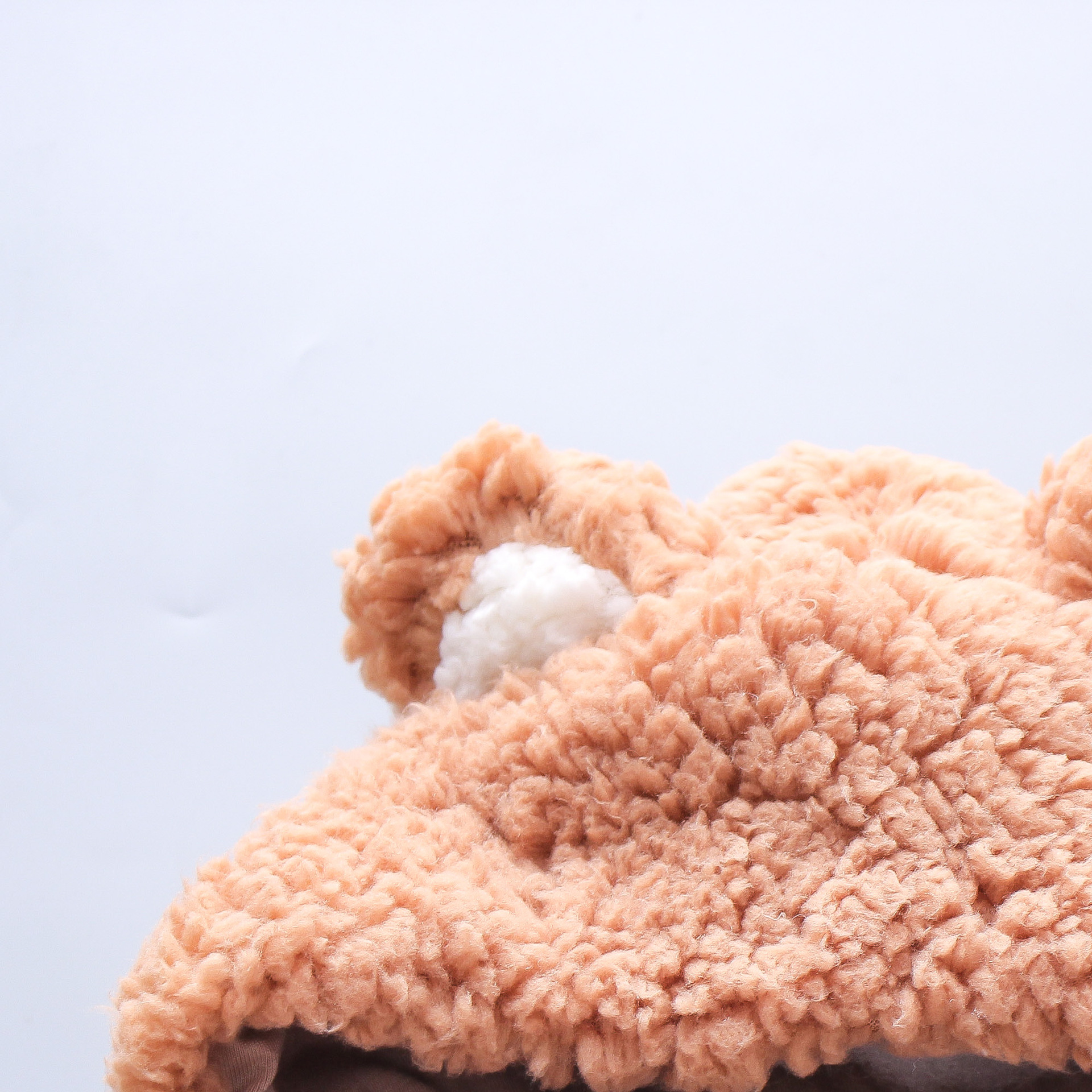 Baby and toddler jumpsuit winter 2024 children's clothing new lamb fur cartoon teddy bear embroidery thick hooded_voghion.com