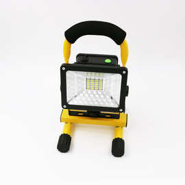W804投光灯可充电手提式移动工地灯草地灯LED贴片探照灯强光超亮