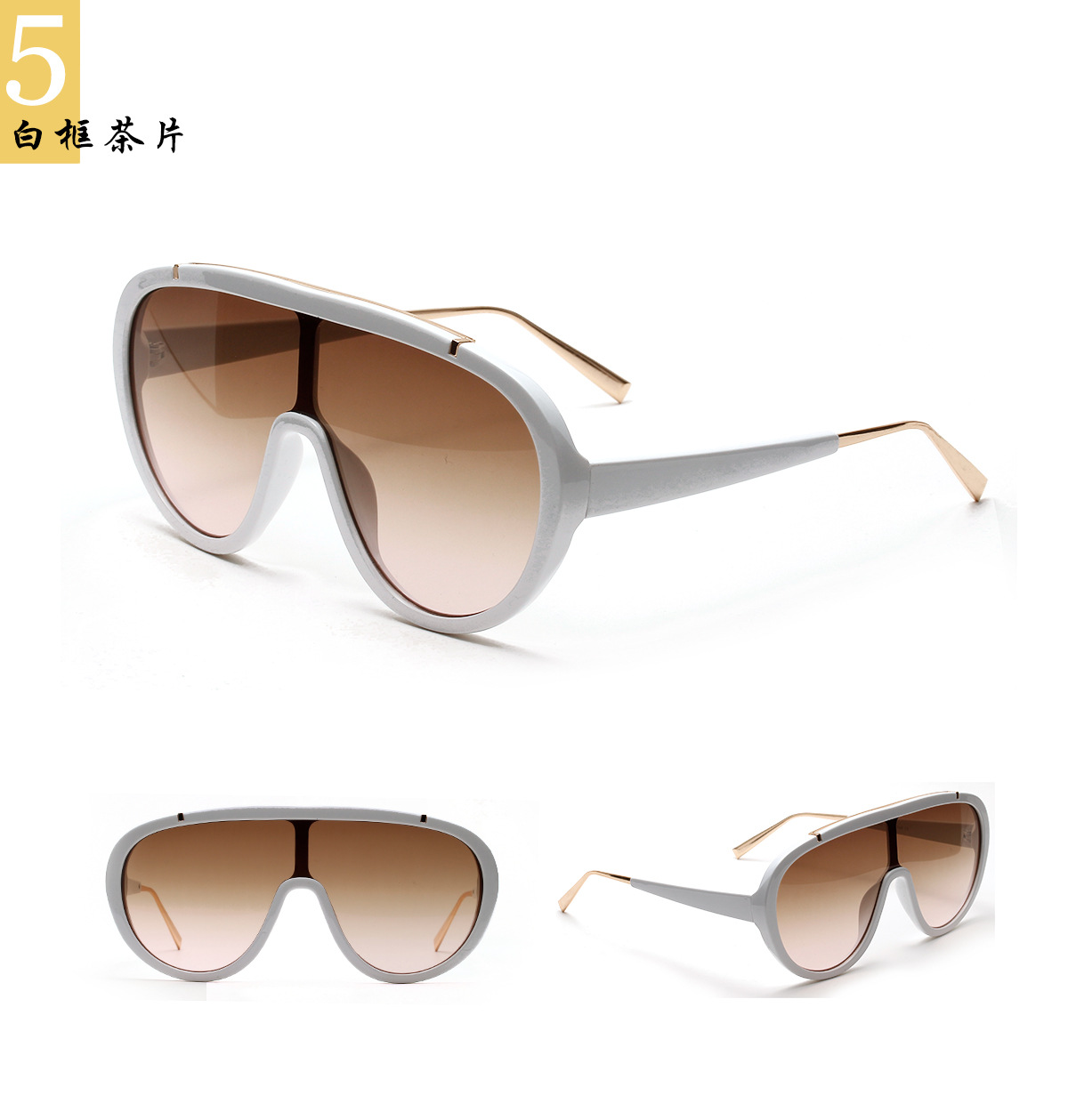 New Trend Oversized Glasses Frog New Retro Locomotive Punk Sunglasses Wholesale Nihaojewelry display picture 11