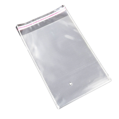 Bulk OPP bags 28*45 self-adhesive transparent plastic bags for clothing packaging, can print LOGO