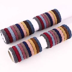 Korean Version Simple High-Elasticity Rubber Band Hairstyle Colorful Seamless Hair Tie for Women, Thickened Hairband Hair Accessory