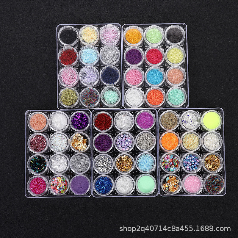 2020 Hot Nail Art Accessories Mixed Sequins DIY Nail Art Silk Thread Caviar Mixed with acrylic Diamond 2020 Hot Nail Art Accessories Mixed Sequins DIY Nail Art Silk Thread Caviar Mixed with acrylic Diamond