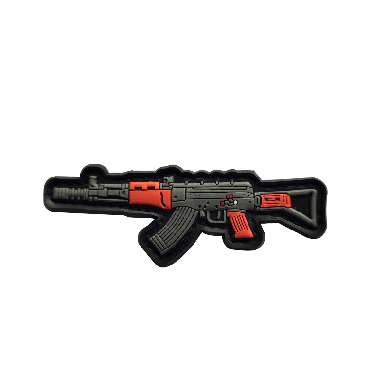3D PVC velcro sello Q versión arma sello táctico moral insignia personalidad goma al aire libre bolsa accesorios etiqueta
