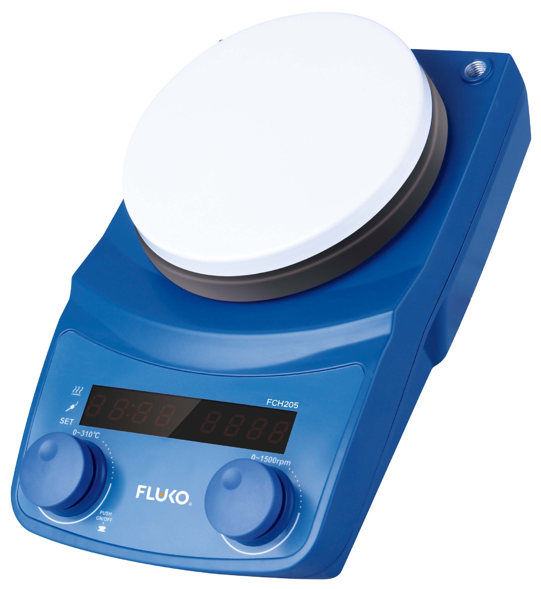 [授权代理]FLUKO弗鲁克FCH205数显加热磁力搅拌器,陶瓷面板
