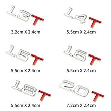 金属改装排量车贴车尾标汽车排量1.8T2.0T3.0T2.0L2.4L3.0L标志贴