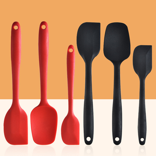 Integrated silicone cake spatula 3-piece set, cream spatula, cake spatula, silicone spatula 3-piece set