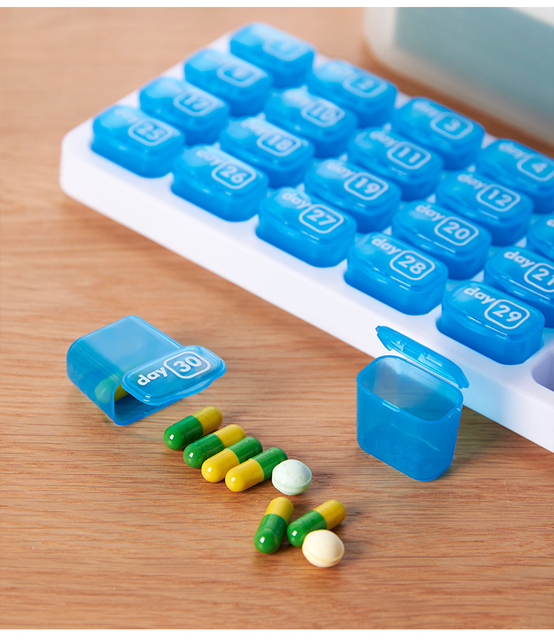 Simple 31-grid Keyboard Medical Medicine Plastic Storage Box display picture 2