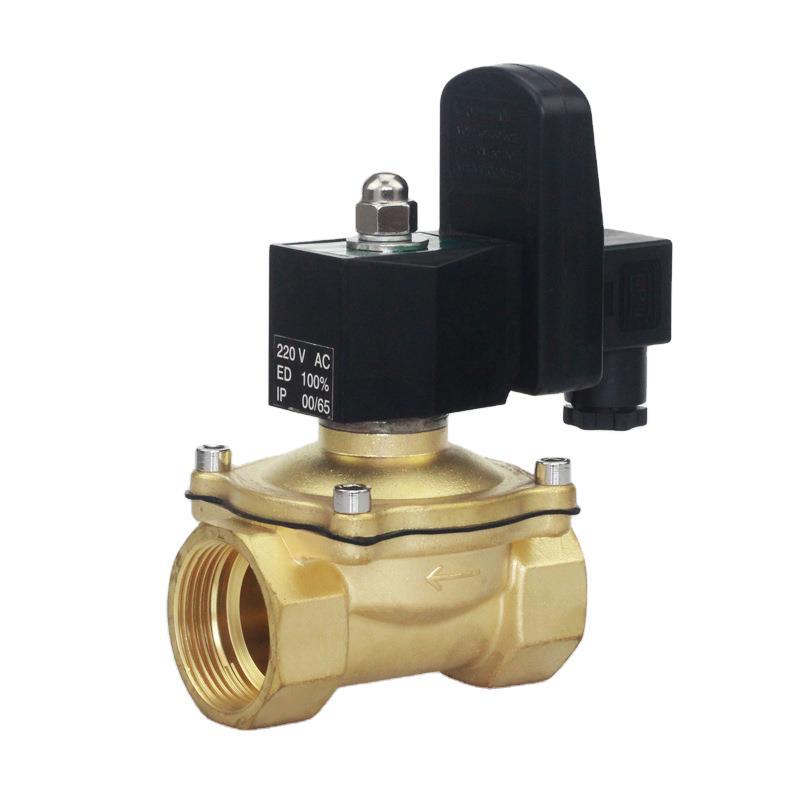 供应带定时器排水电磁阀1.2寸水阀2W-320-32塑封型防雾防潮AC220V