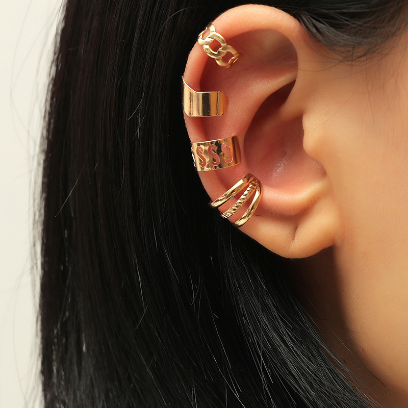 Retro Creative Set Ear Clip Set display picture 1