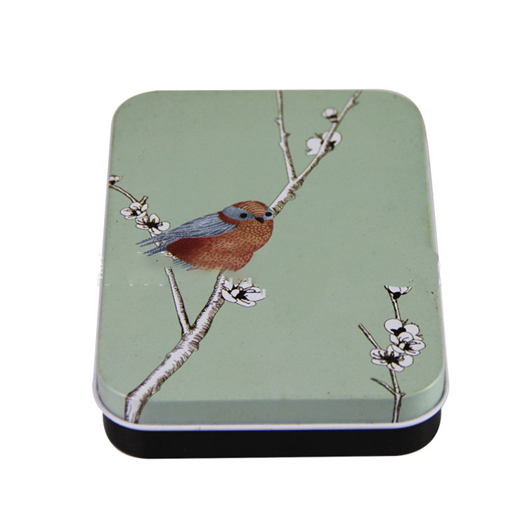 天地盖镀锌铁盒方形三片罐彩印过油防水耐腐扑克卡牌玩具包装盒