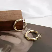 (Торговля через границу), металлические серьги-кольца с хвостиком, простой и элегантный дизайн, оптовый