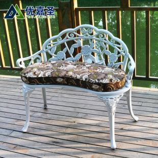 Outdoor Courtyard Balcony Garden Leisure Cast Aluminum Bench Outdoor Aluminum Alloy European Creative Single Rest Chair