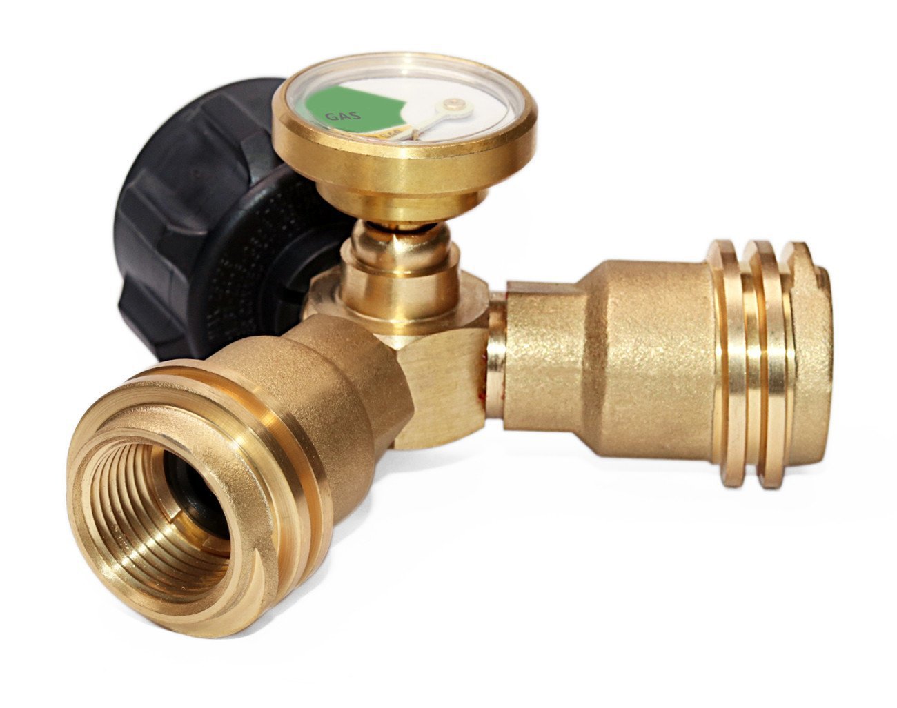 北美20磅丙烷罐气缸2路Y形分离三通连接适配器