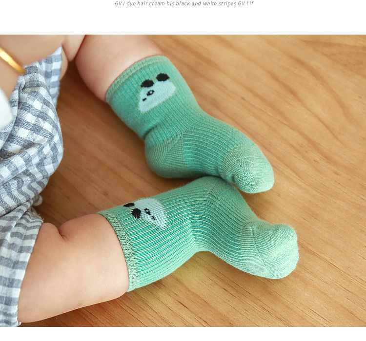 Children's Autumn New Cartoon Animal Baby Short Socks Solid Color Loose Mouth Cotton Socks Wholesale display picture 5