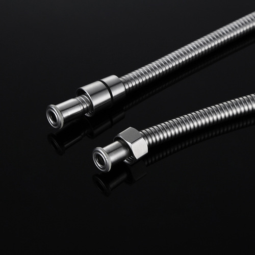 Manufacturer wholesale SUS304 stainless steel shower hose bathroom water inlet explosion-proof spring shower telescopic hose