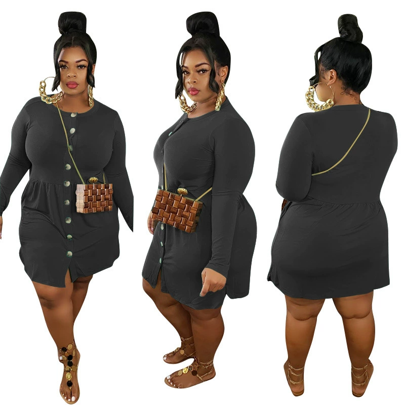 Cardigan, long-sleeve, dress, direct factory sales, slim fit, autumn, plus size