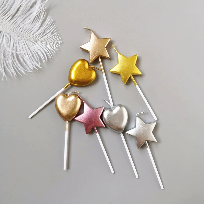 Love Little Candle Birthday Cake, Candle Romantic Decoration Baby Birthday Birthday Bag, Pentagon Pentagon