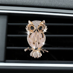 Owl Car Air Freshener Air Vent Diamond Studded Creative Solid Car Perfume Car Interior Car Air Freshener