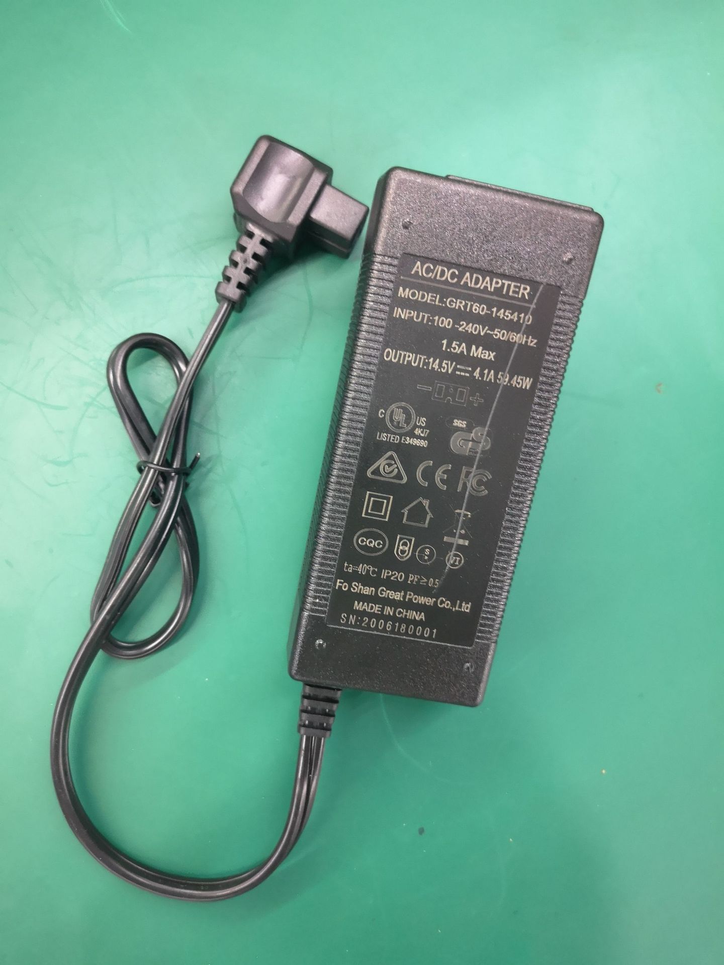 14.5V4.1A 14.5V6A过各国认证高品质车载冰箱电源适配器GREAT品牌