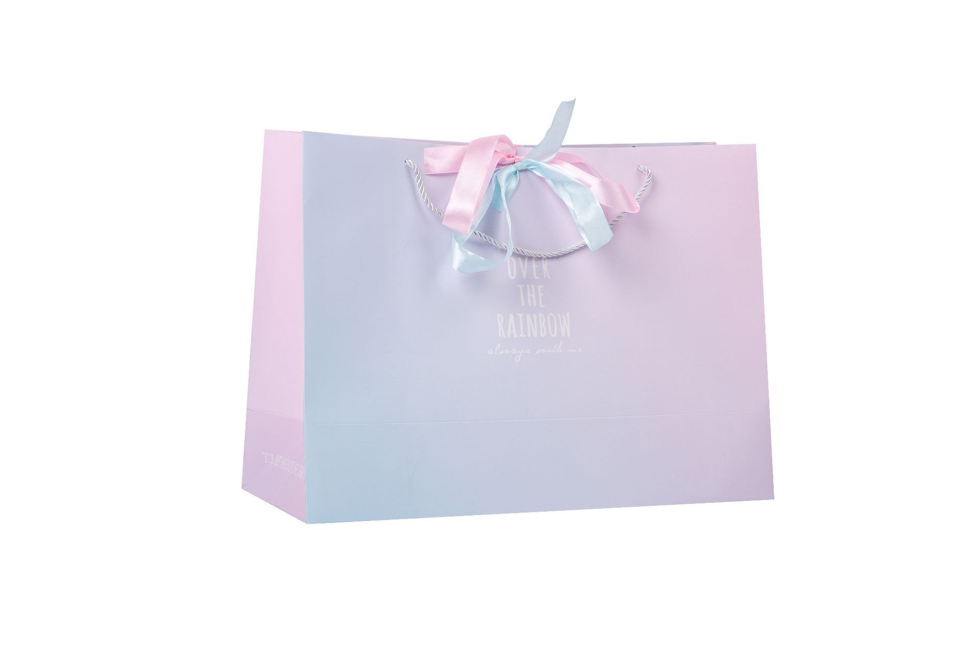 Nueva bolsa de regalo ins estilo bolsa de embalaje bolsa de regalo degradado tienda de ropa bolso de papel bolsa portátil de regalo