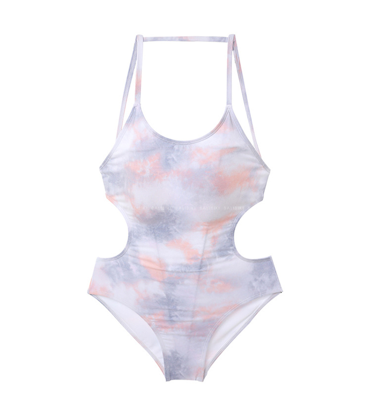 sexy rainbow color one-piece swimsuit  NSHL26403