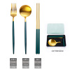 Removable constructor stainless steel, fork, spoon, handheld chopsticks, tableware for side table