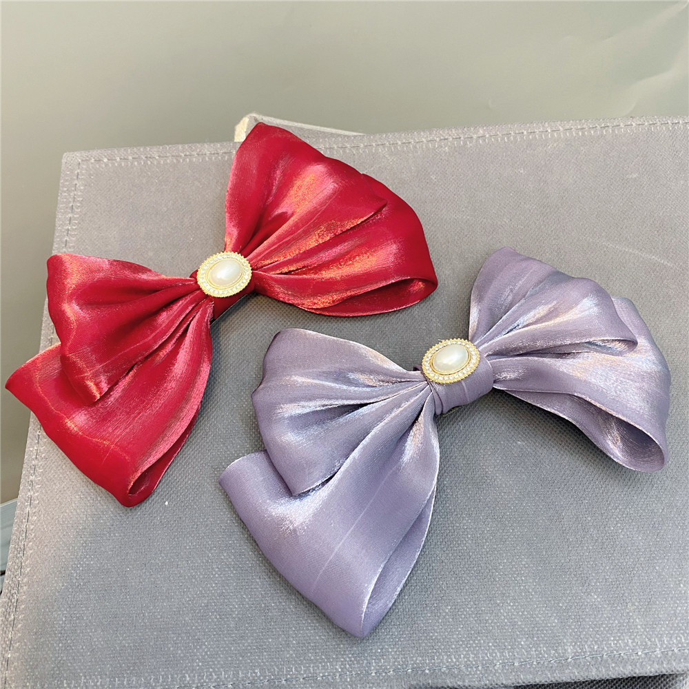 Trendy Fabric Large Double-layer Bow Hairpin display picture 12